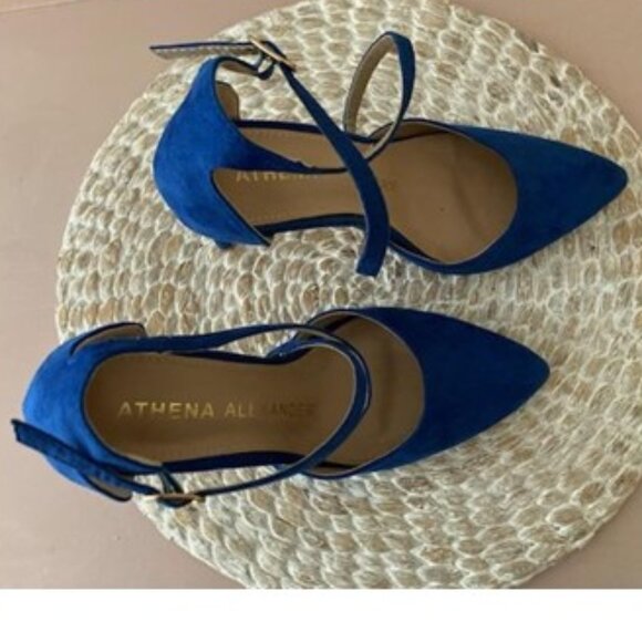 ROYAL BLUE SUEDE STILETTOS - Picture 3 of 5